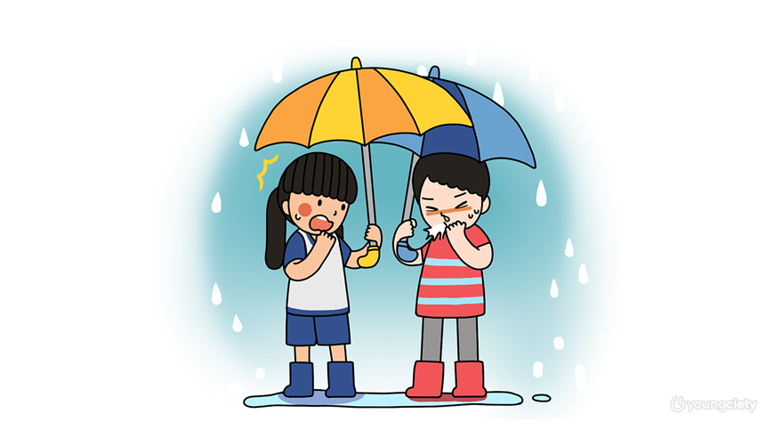 โรคหน้าฝน ที่พบบ่อยในเด็กวัยอนุบาล