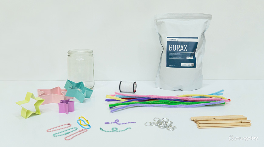 อุปกรณ์ในการทำ คริสตัลบอแรกซ์ (Borax crystals)