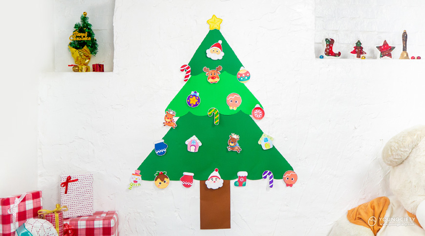 ตกแต่งบ้านด้วย PAPER CHISTMAS TREE ไอเดีย กิจกรรมครอบครัว ในช่วงเทศกาสคริสต์มาส