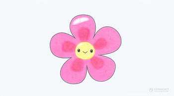 ขั้นตอนการระบายสีไม้ดอกไม้สีชมพู