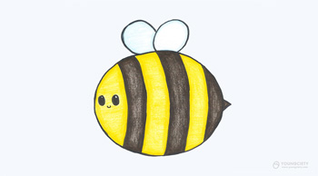วีธีการวาดรูปผึ้งแบบง่าย ๆ