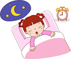 เด็กเข้านอนก่อนเวลา 21.00 น. เพื่อเตรียมตัวไปโรงเรียน