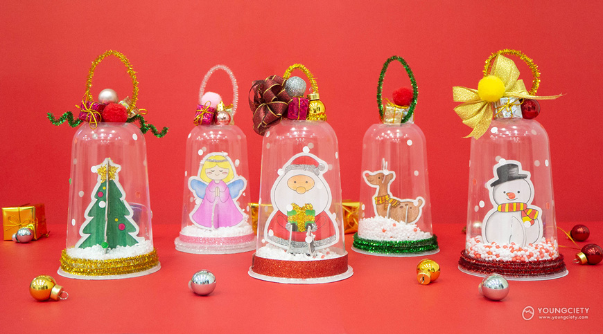 Snow Globe ของขวัญเทศกาลวันคริสต์มาส ที่เด็ก ๆ ทำได้