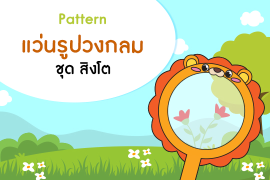  Pattern แว่นรูปวงกลม ชุด สิงโต