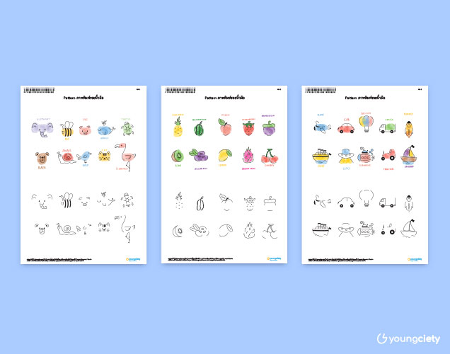 ตัวอย่าง  Pattern ภาพพิมพ์รอยนิ้วมือ