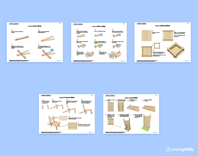 ตัวอย่าง Pattern งานประดิษฐ์จากไม้ไอติม