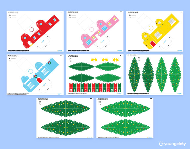 ตัวอย่าง Pattern Christmas advent calendar